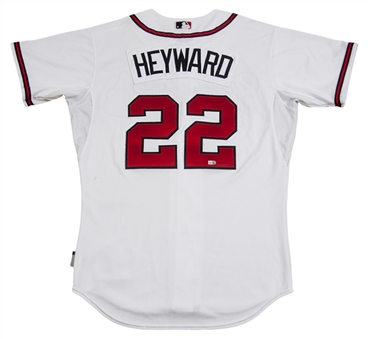 2013 Jason Heyward Game Used Atlanta Braves Home Jersey (MLB Authenticated)